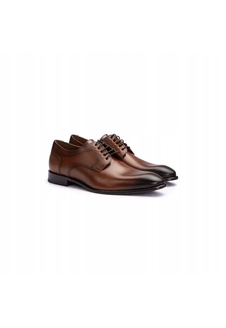 Pantofi derby Leno 110 - piele maro cognac - Maro