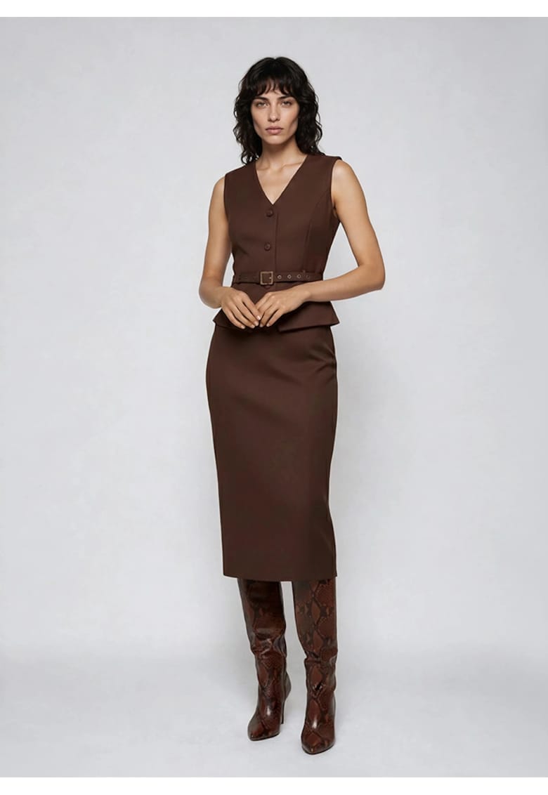Set de vesta si fusta midi creion Eloriah