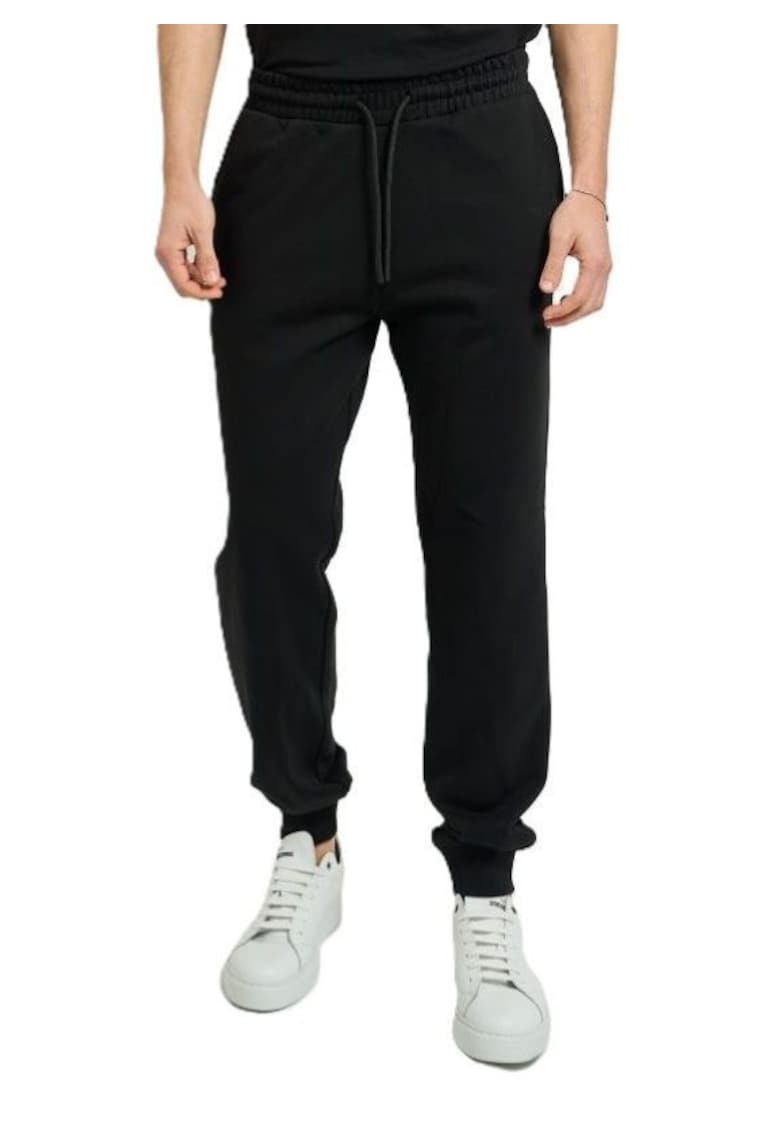 Pantaloni barbati PANTS FLEECE SEKHU - Bumbac - Negru - Negru