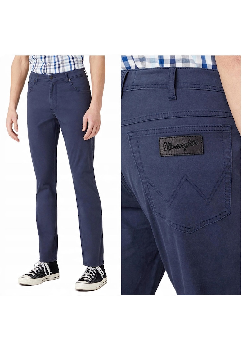 Pantaloni TEXAS SLIM - slim fit - 98987 - Albastru
