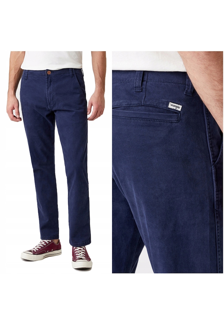 Pantaloni barbati - model CASEY CHINO - croi drept - 43769 - Albastru