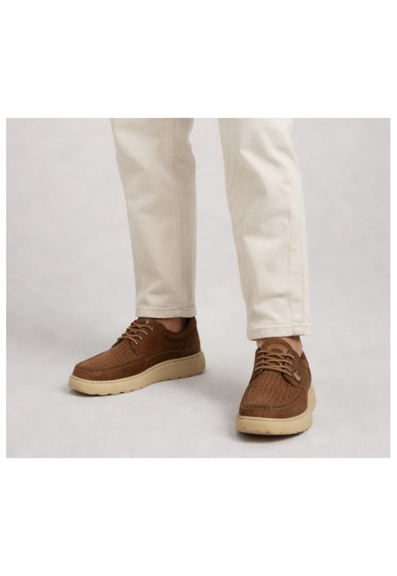 Pantofi casual - barbati - SM-3 maro - piele nabuc - Maro