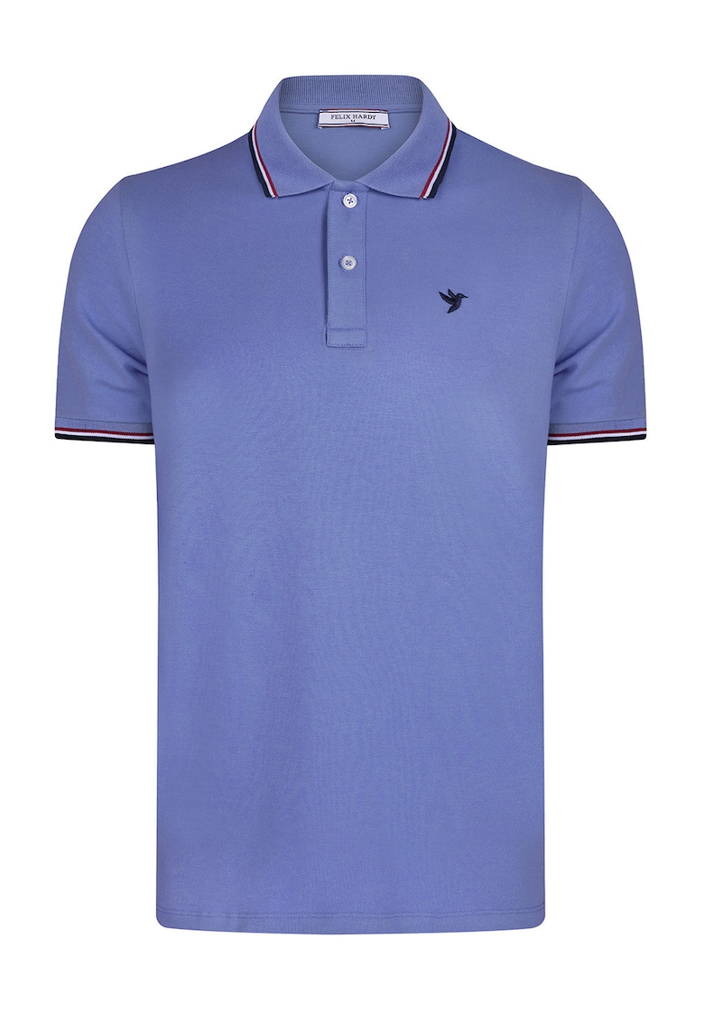 Tricou polo din material pique - Albastru