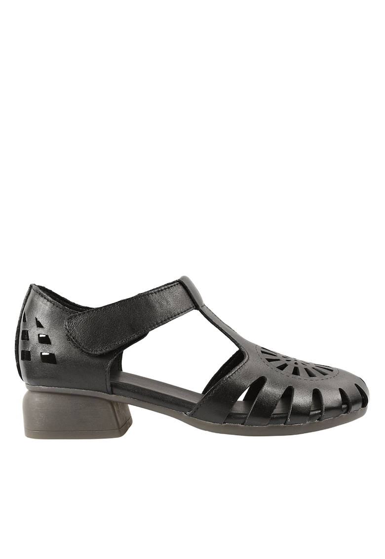 Pantofi casual - dama - 631 negru - piele naturala - Negru