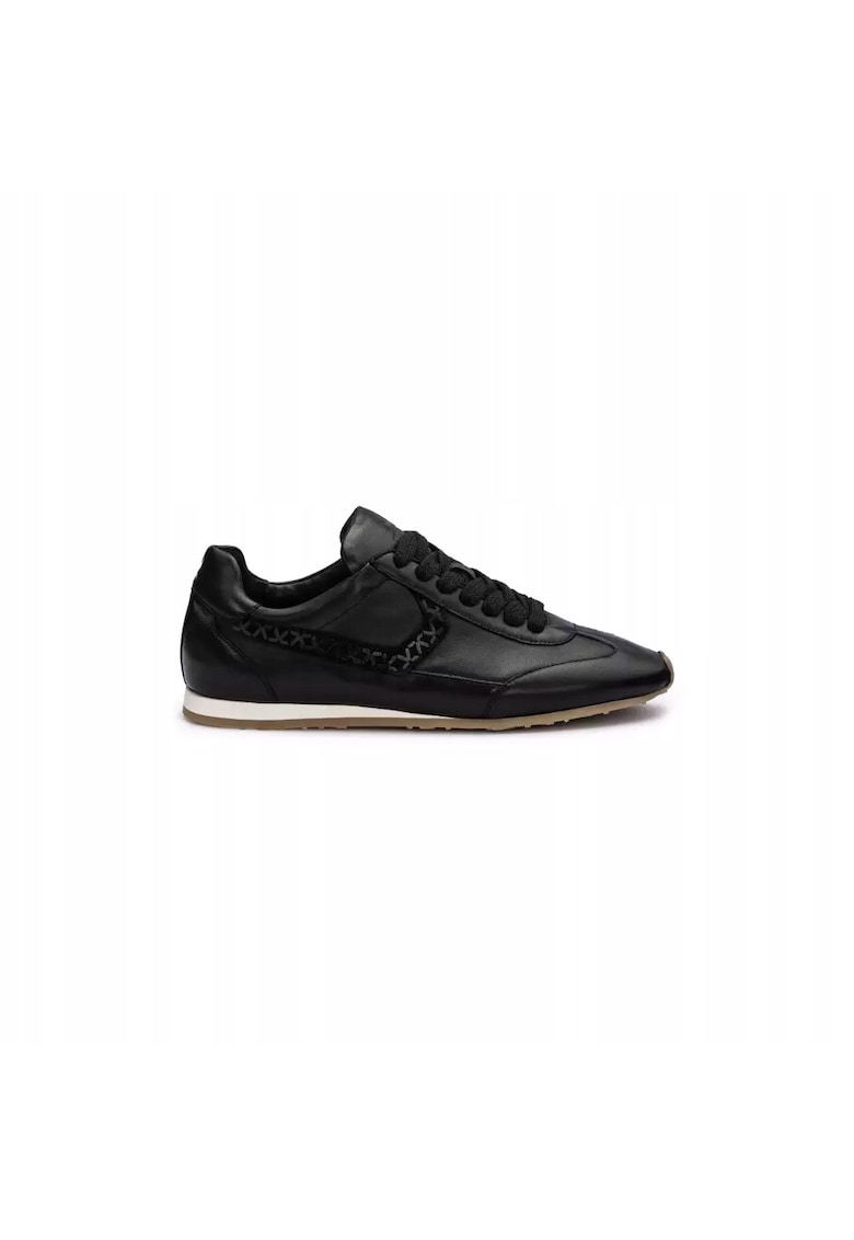 Sneakers femei VELOCITY - piele intoarsa - negru - Negru