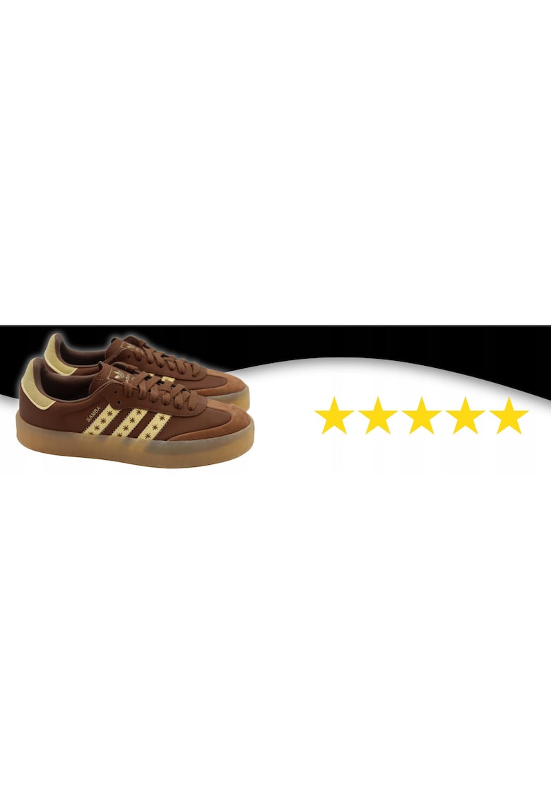 i de dama - adidas - Sambae W JS3958 - talpa groasa din cauciuc - piele naturala - alb -