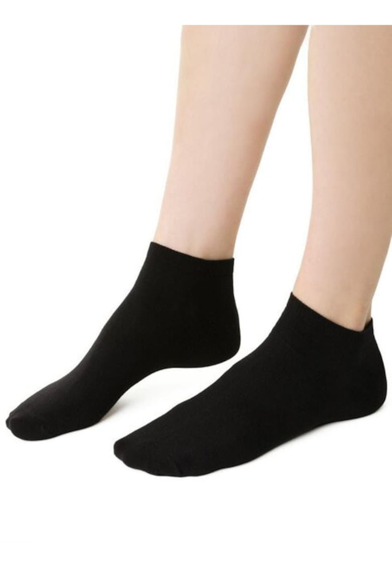 Sosete bumbac scurte S052 - Negru