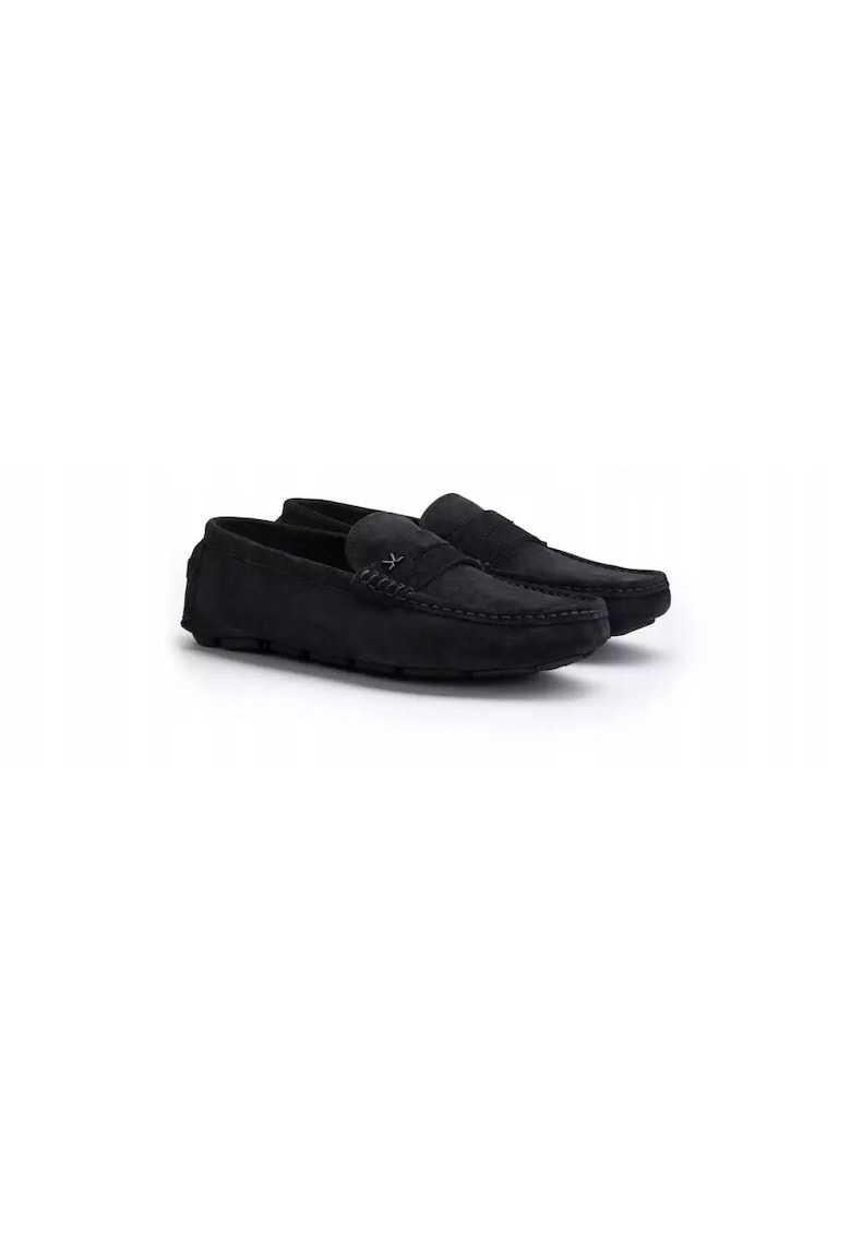 mocasini barbati Rover - piele naturala - Albastru