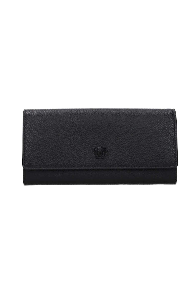 Portofel din piele naturala - Negru - 20 x 10 x 2.5 cm