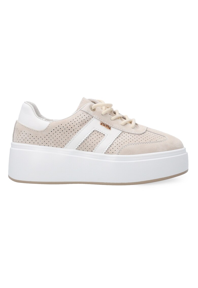 Pantofi sport demi-wedge din piele intoarsa Artimod