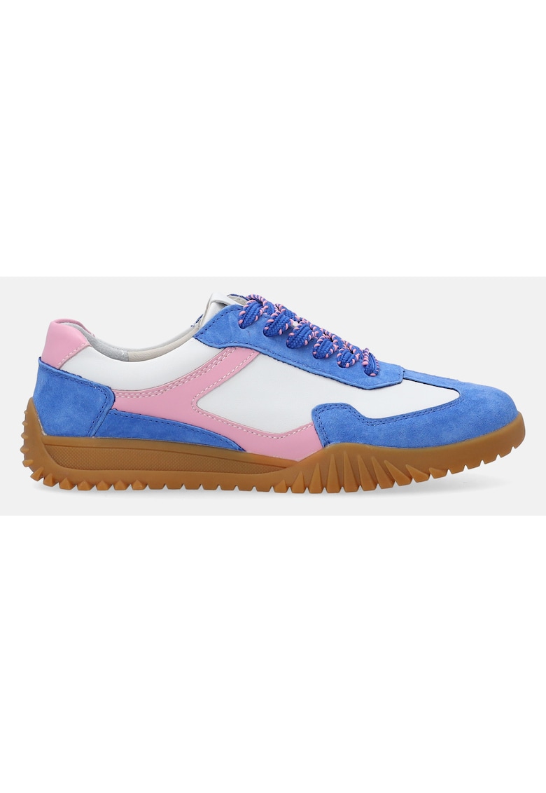 Pantofi sport cu model colorblock si profil jos