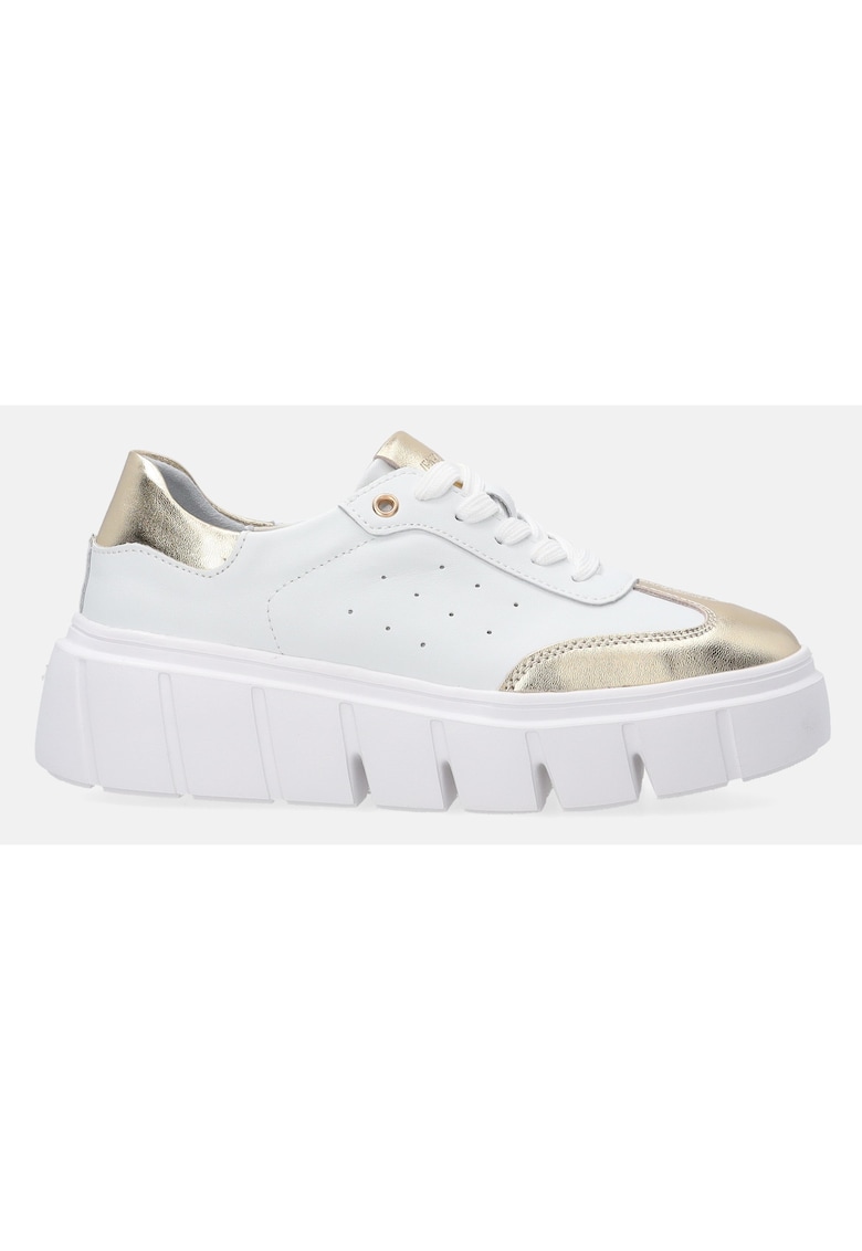 Pantofi sport cu perforatii si garnituri metalice