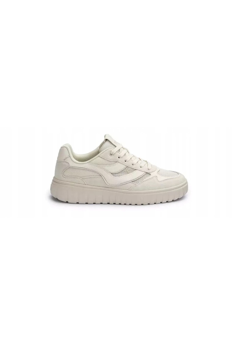Sneakers femei TORO WAVE - piele naturala si alb - Alb