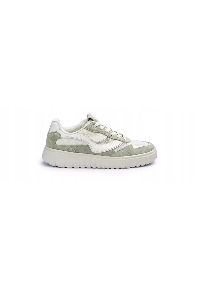TORO WAVE - piele naturala verde/alb - Verde