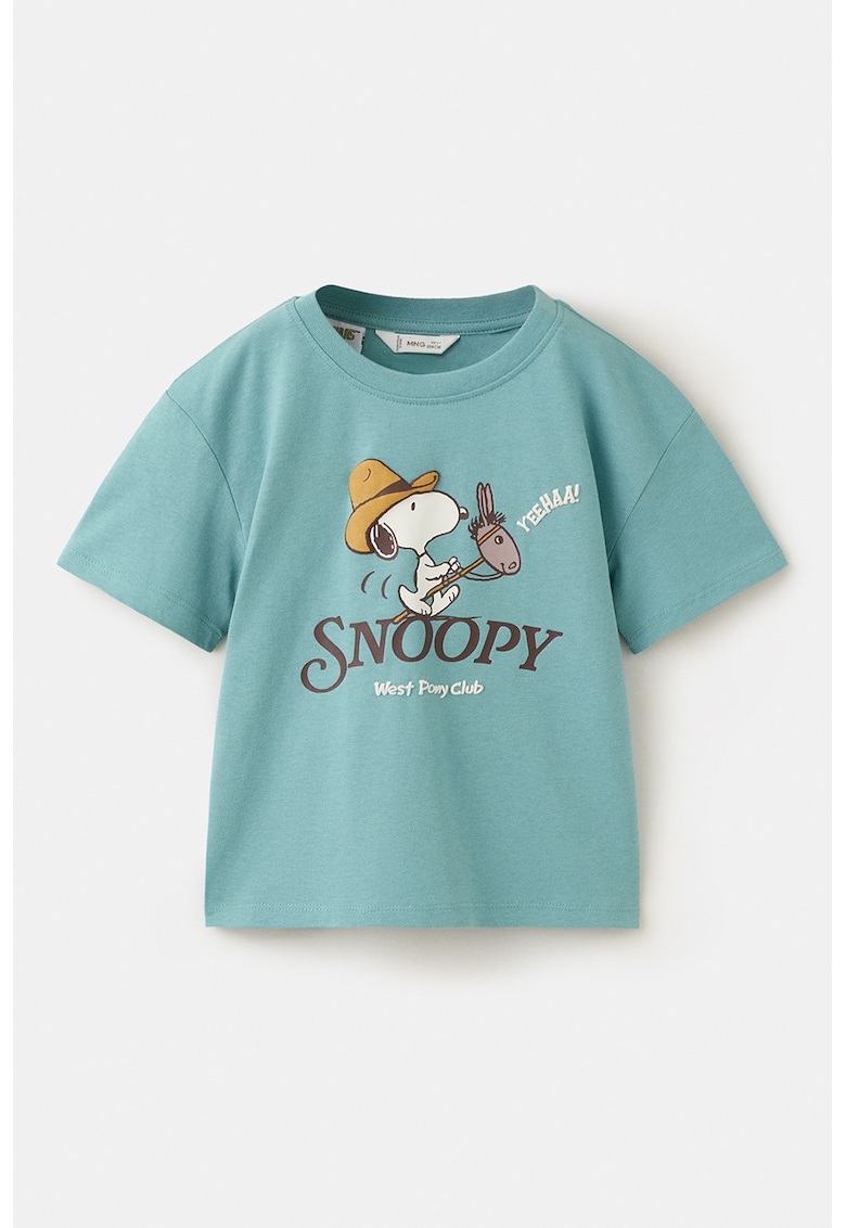 Tricou cu imprimeu cu desene animate - Albastru aquamarin