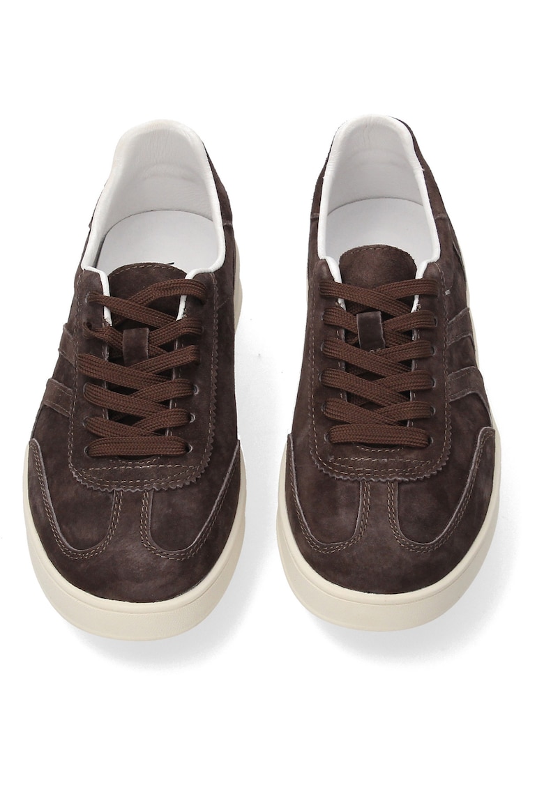 Pantofi sport uni din piele intoarsa.