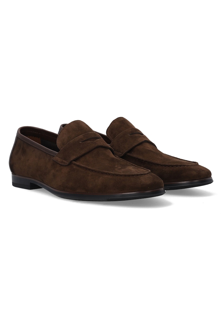 Mocasini uni de piele intoarsa