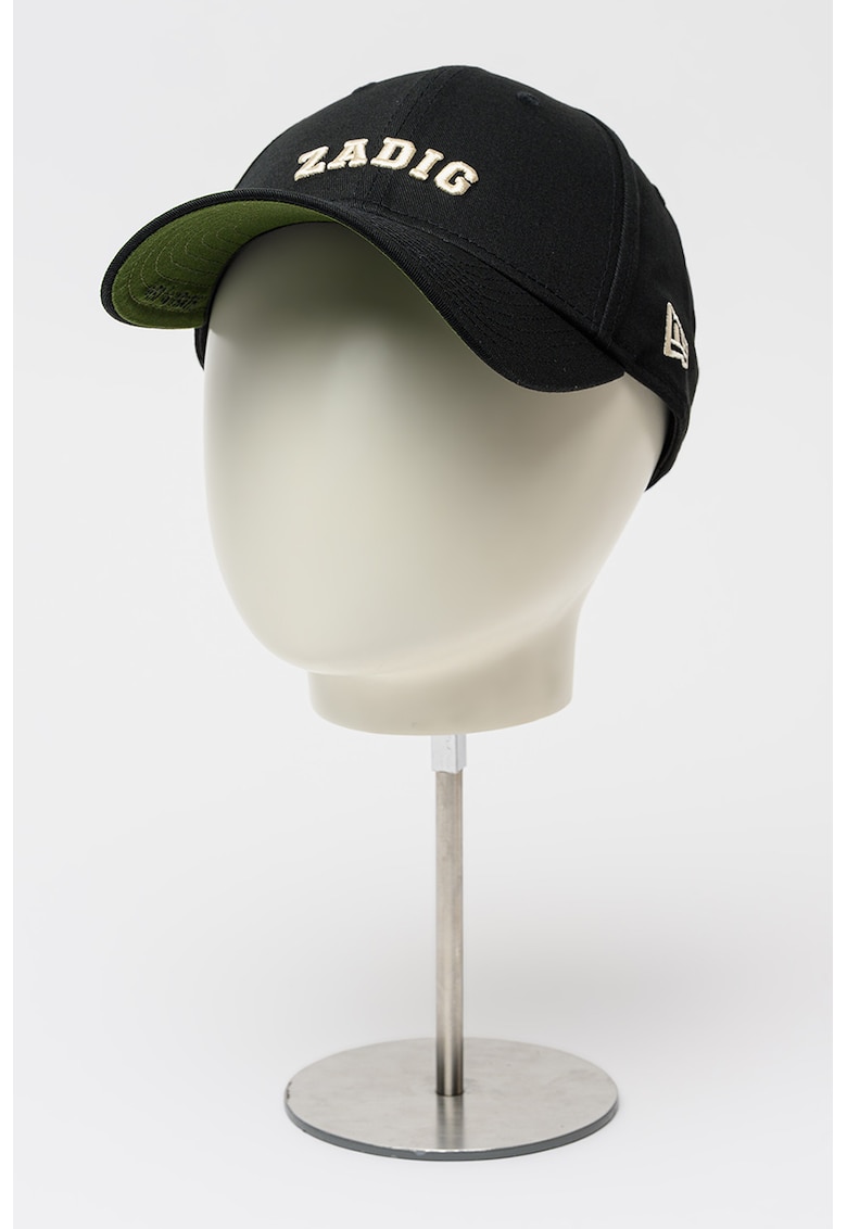 Sapca ajustabila cu logo brodat - Negru/Bej deschis