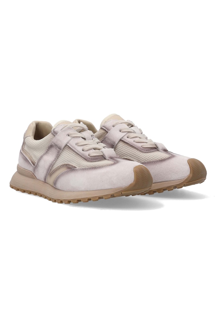 Pantofi sport cu nubuck si insertii de plasa