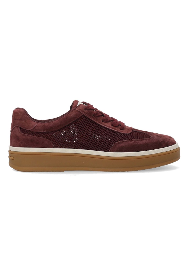 Pantofi sport din piele intoarsa si plasa