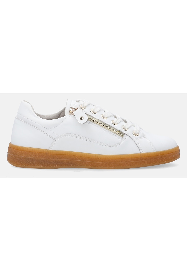 Pantofi sport din piele cu fermoar lateral