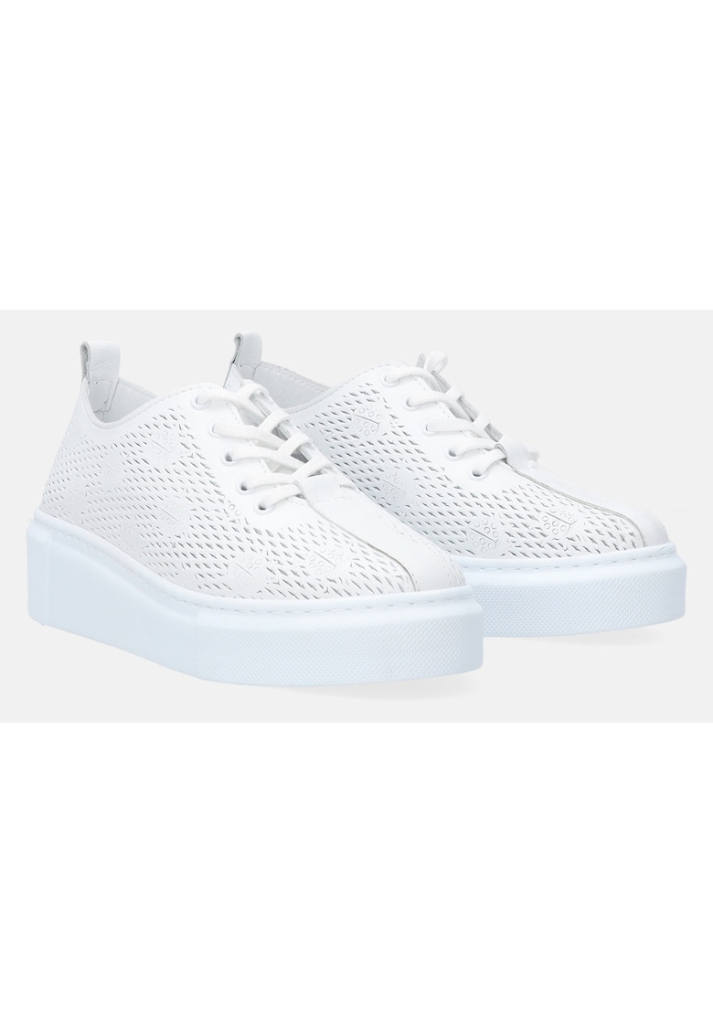 Pantofi sport cu perforatii si platforma
