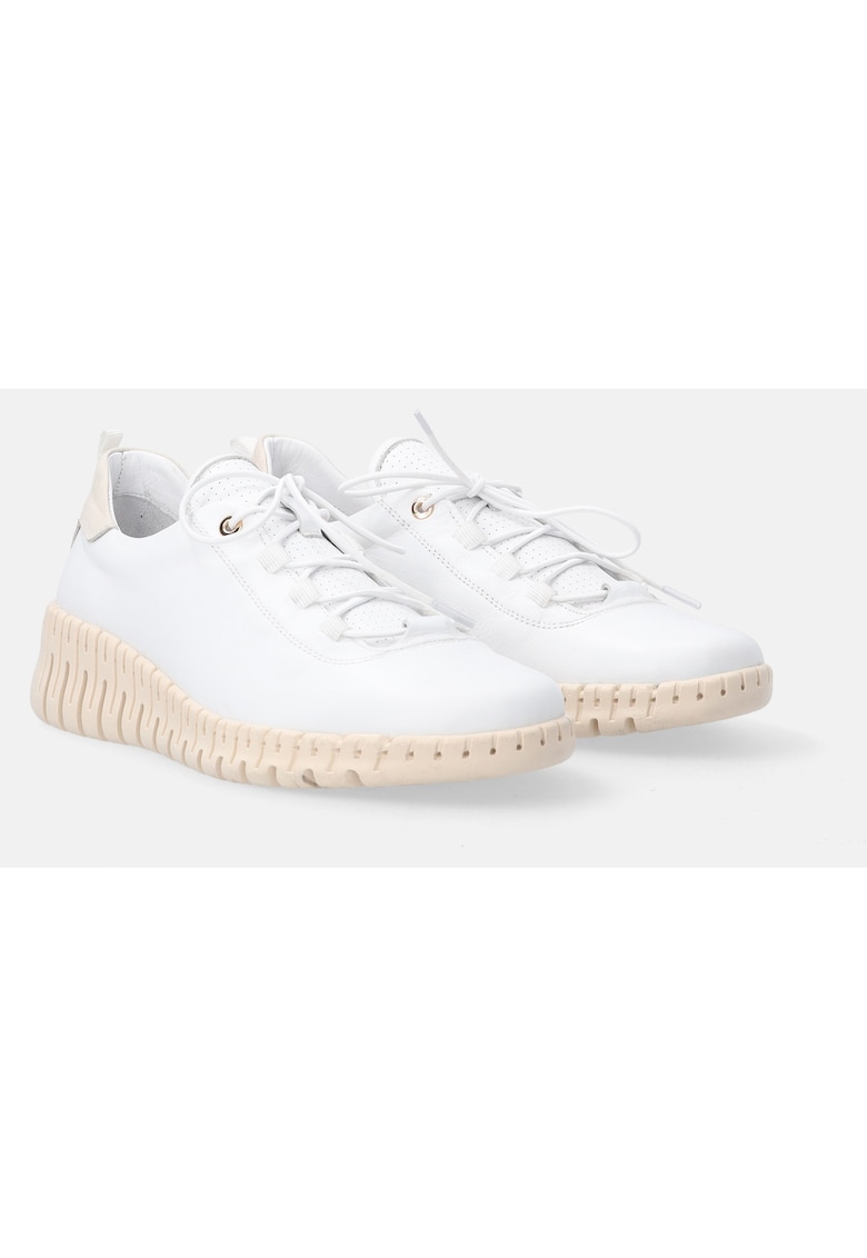 Pantofi sport din piele cu talpa wedge -