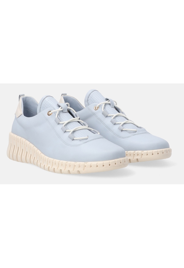 Pantofi cu talpa wedge din piele