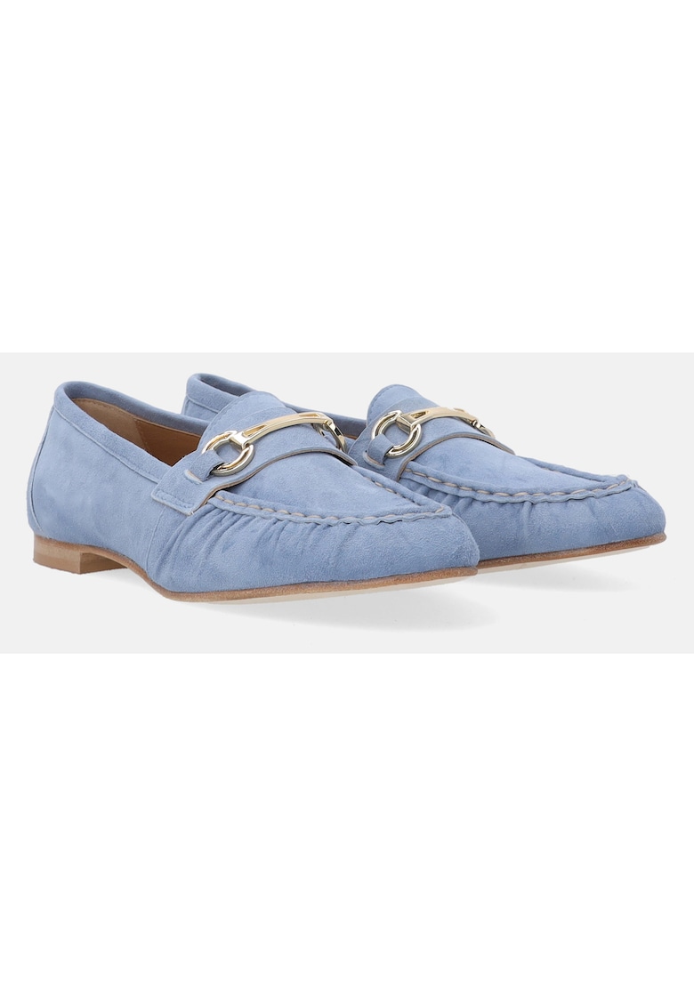 Pantofi loafer din piele intoarsa -