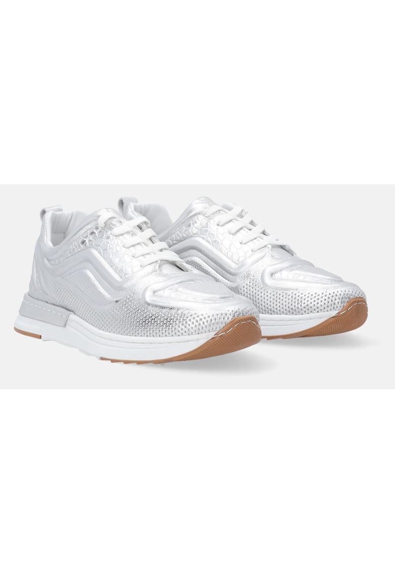 Pantofi sport cu aspect metalizat -