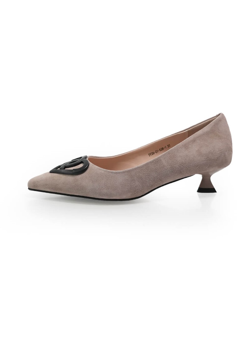 Pantofi Eleganti 2601536 din piele naturala Gri