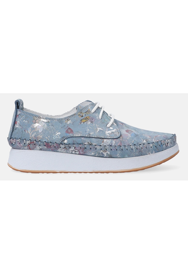 Mocasini cu imprimeu floral