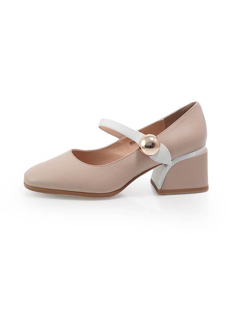 Pantofi 2601477 din piele naturala - Roz