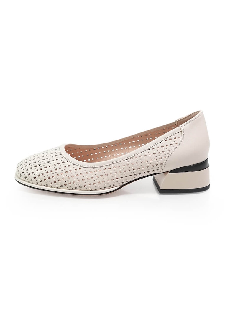 Pantofi 2601481 din piele naturala - Bej