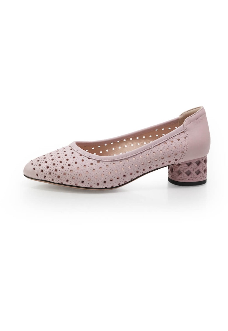 Pantofi 2601525 din piele naturala - Roz