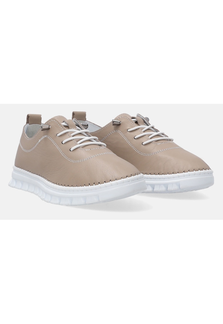 Pantofi sport din piele - Bej - Bej