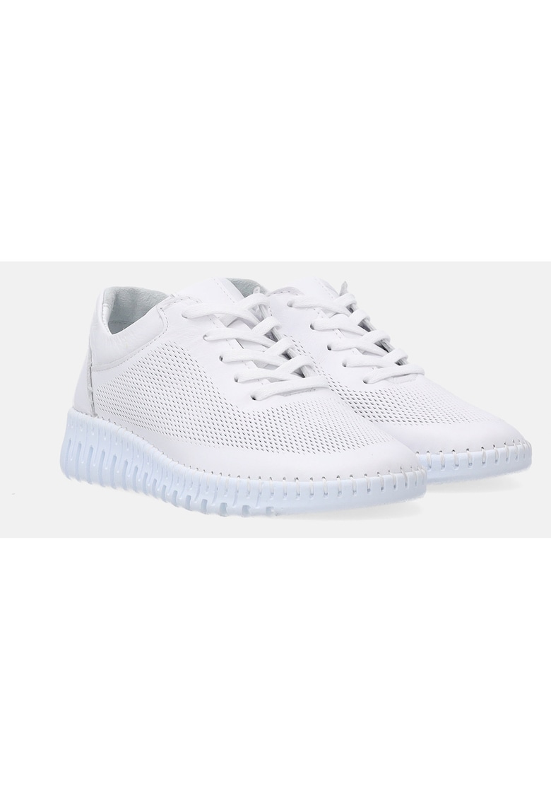 Pantofi sport cu model uni si sireturi
