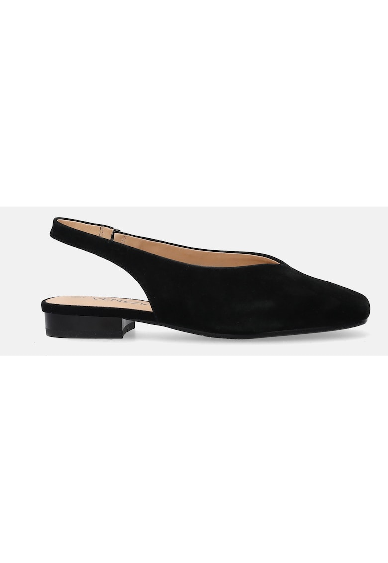 Pantofi slingback cu talpa plata