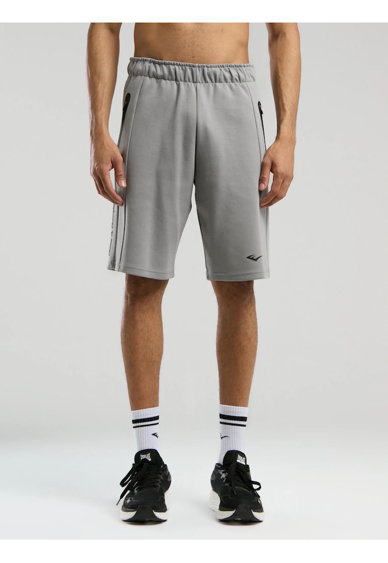 Pantaloni scurti cu buzunare laterale - Gri deschis - Gri