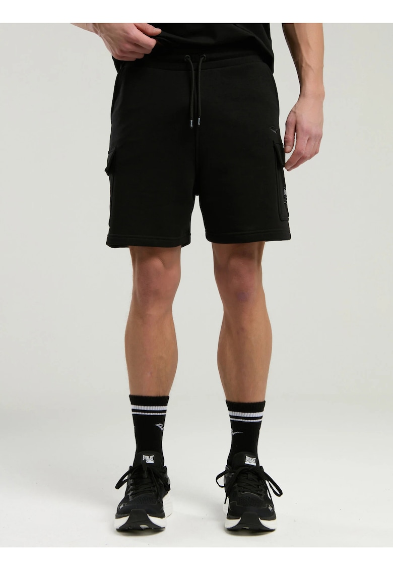 Pantaloni scurti cargo - Negru - Negru
