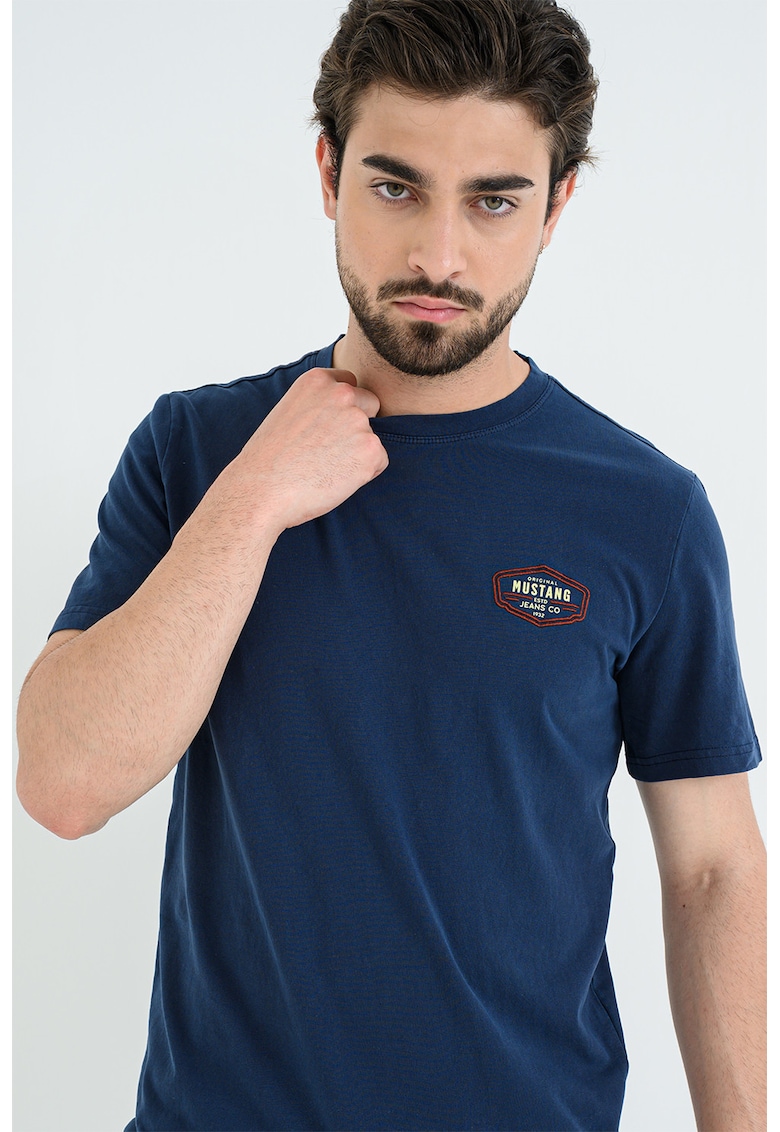 Tricou cu logo Austin - Bleumarin