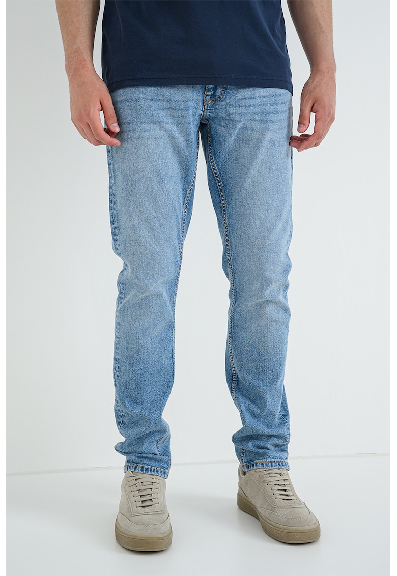 Blugi slim-fit cu talie joasa Oregon - Albastru deschis melange