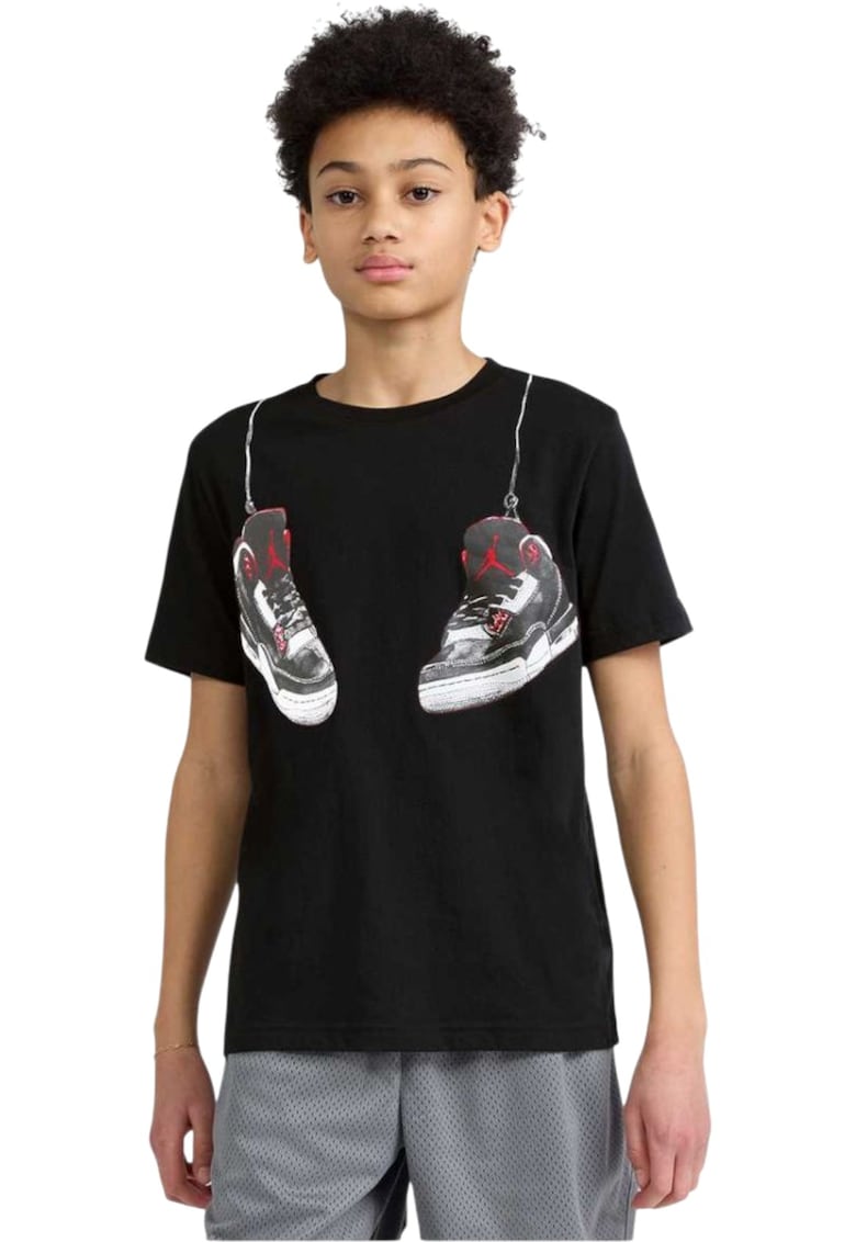 Tricou Hanging AJ3 Shoe Strings 60360 - Negru