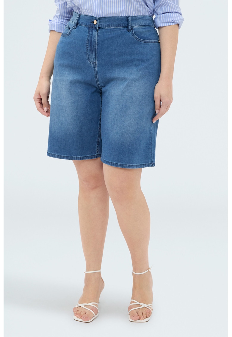 Bermude relaxed fit - Albastru
