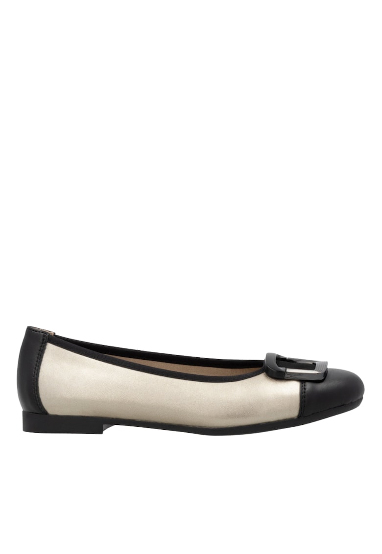 Balerini D0K12-90 - bej - piele naturala - Bej