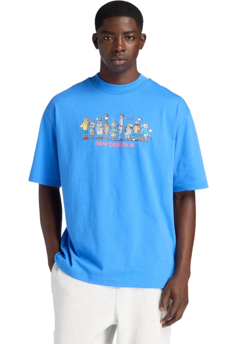 Tricou Ghica Line Up 60791 - Albastru