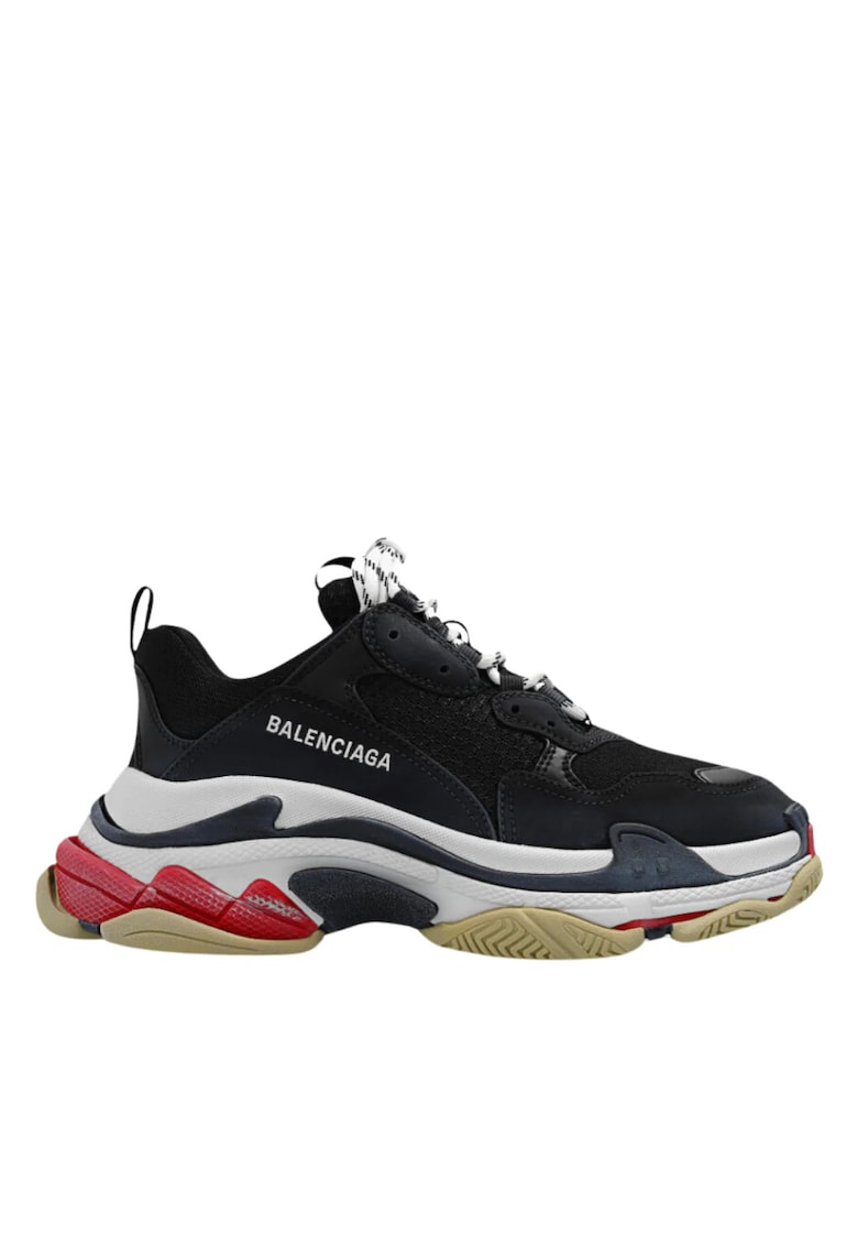 Sneakers femei - Triple S - Rosu/Negru