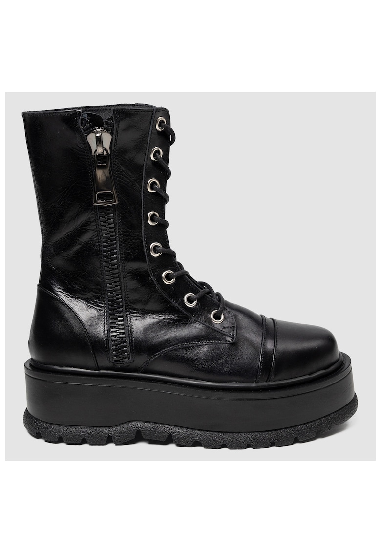 Ghete din piele Urban Vibe - Negru