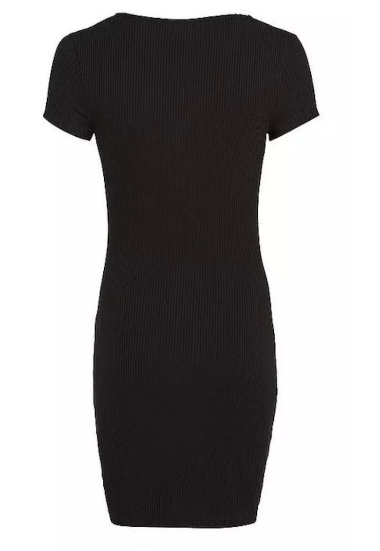 Rochie mini bodycon cu decolteu la baza gatului -