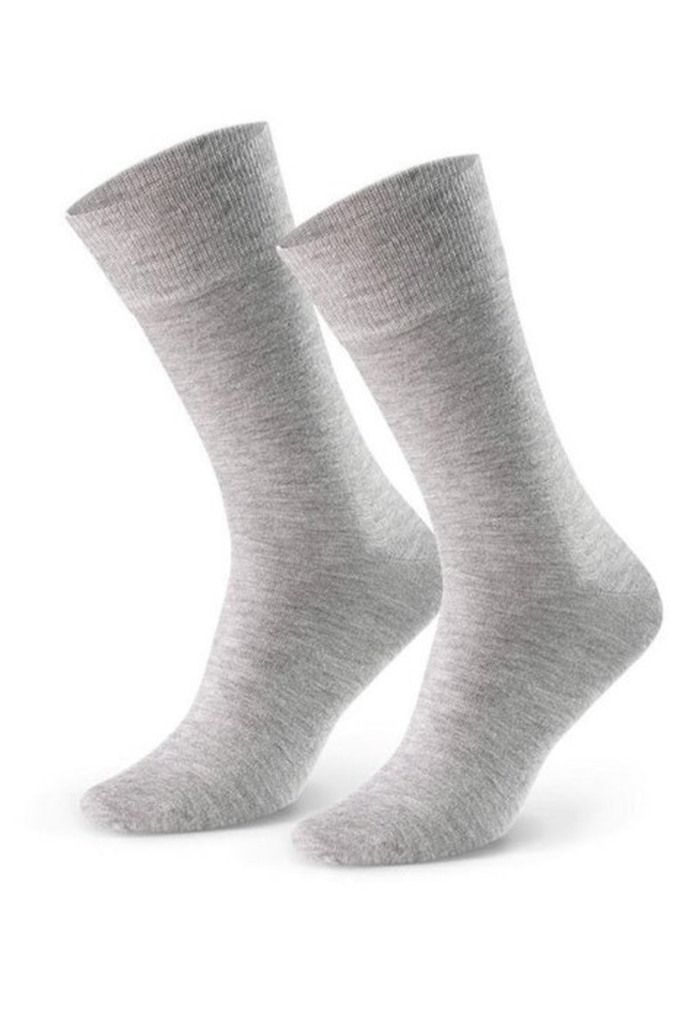 Sosete cu casmir S083 - Gri melange